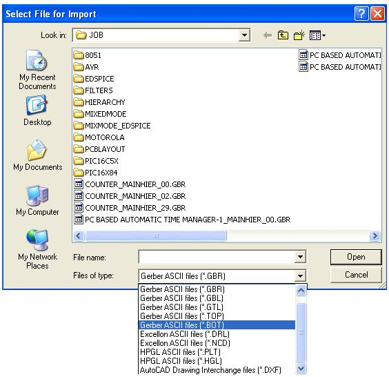 File for Import