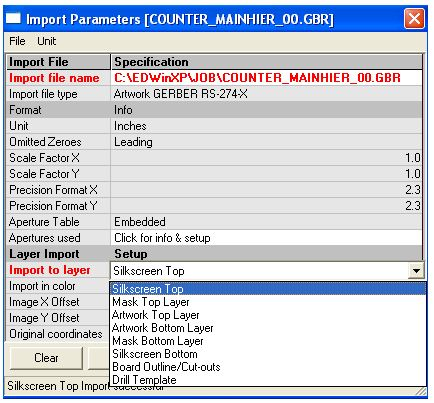 Import Parameters