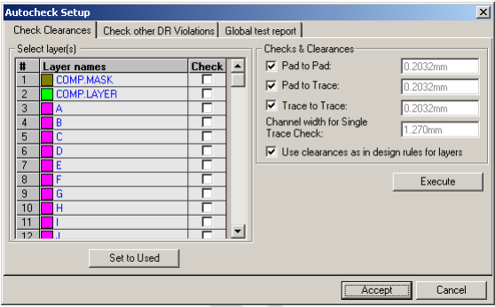 Auto Check Dialog Box