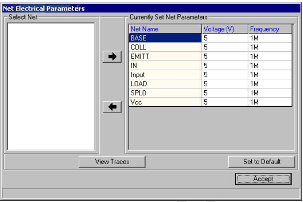 Net Electrical Parameters