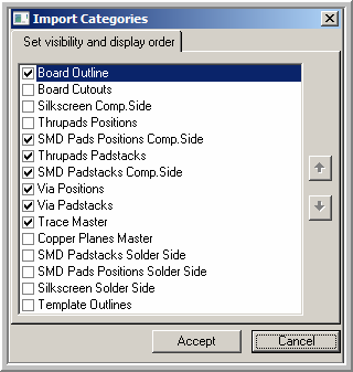 Import Categories