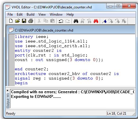 vhdl editor