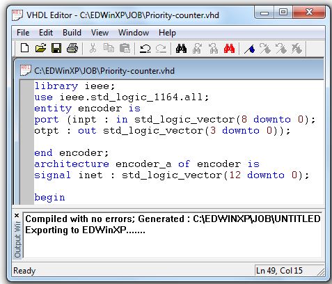 vhdl editor