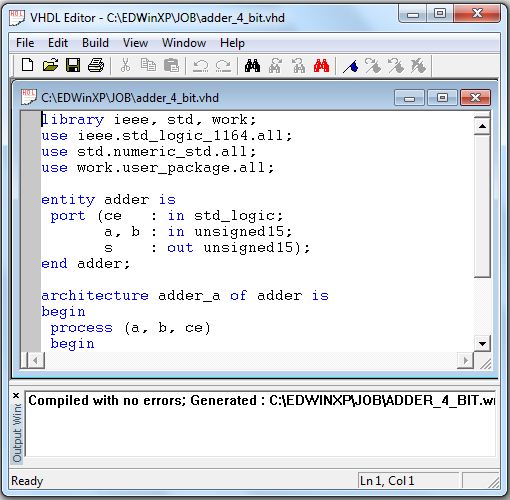 VHDL Editor