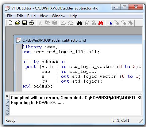 vhdl editor