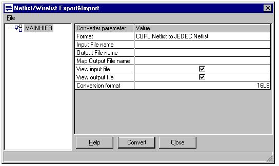 CUPL netlist to JEDEC netlist