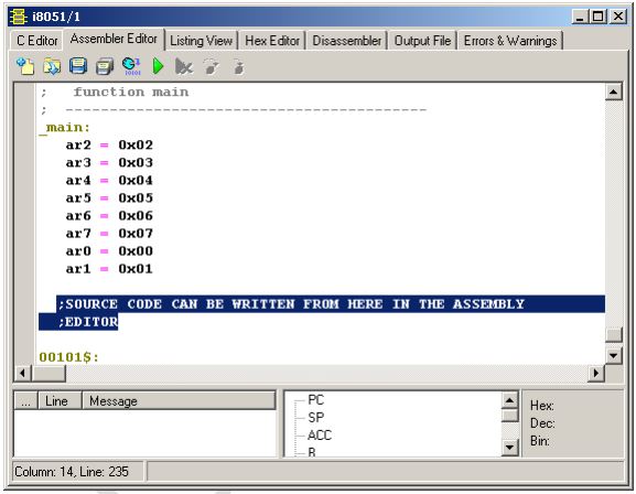 Location  to  write  the  code
