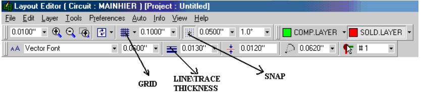 Layout Editor- Setting Snap & Grid values