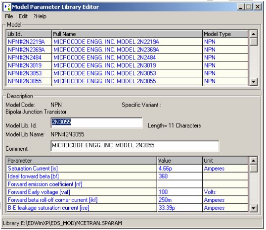 Model Parameter Editor