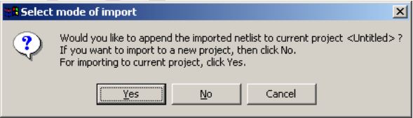 Select mode for import