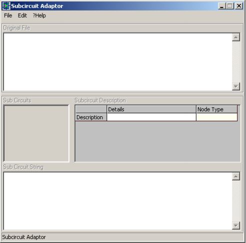 Subcircuit adapter window